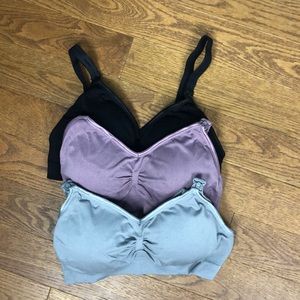 3 L comfy bras, removable padding, adjustable
